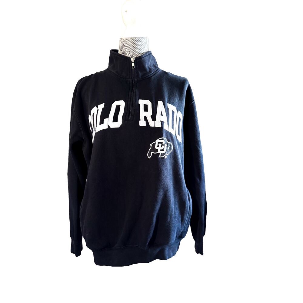 Vintage Colorado University CSU Buffaloes Sport Quarter Zip Sweatshirt PAC 12